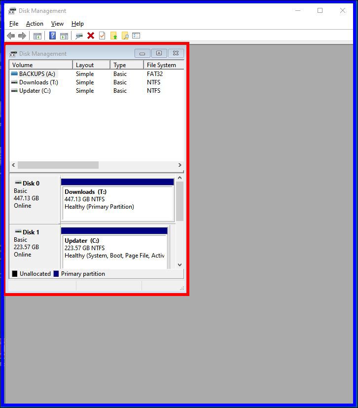 Disk Management opens in a strange new way. - Microsoft Q&A