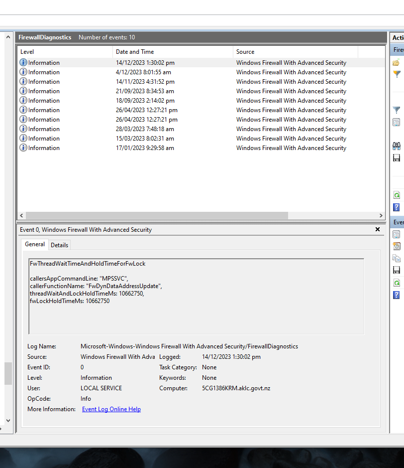 Windows Firewall Setting - is this causing the slowness in my browser ...