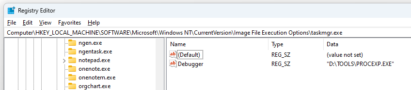 Process Explorer not replacing Task Manager any more! - Microsoft Q&A