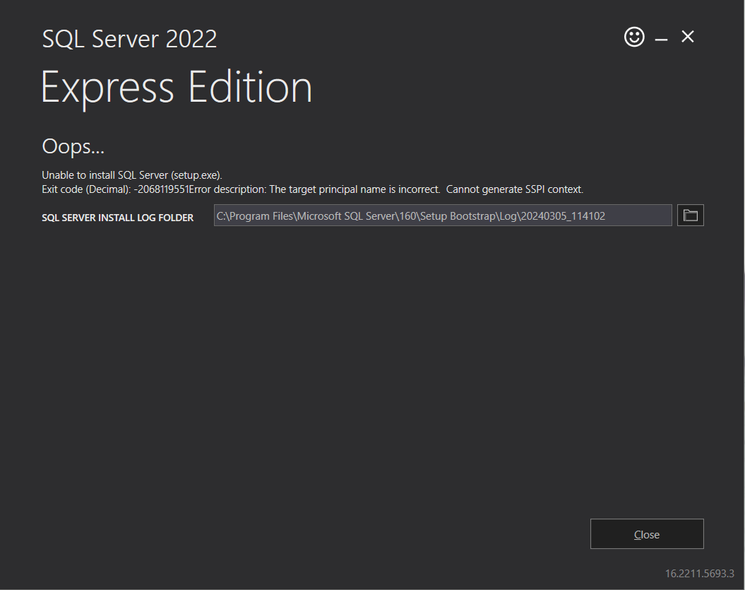 How To Fix Unable To Install Sql Server