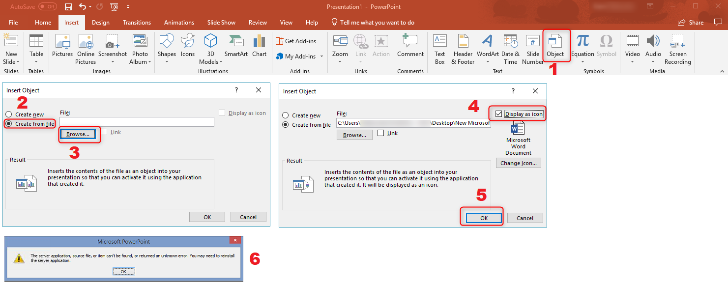 Cannot insert any file into PowerPoint presentation - Microsoft Q&A