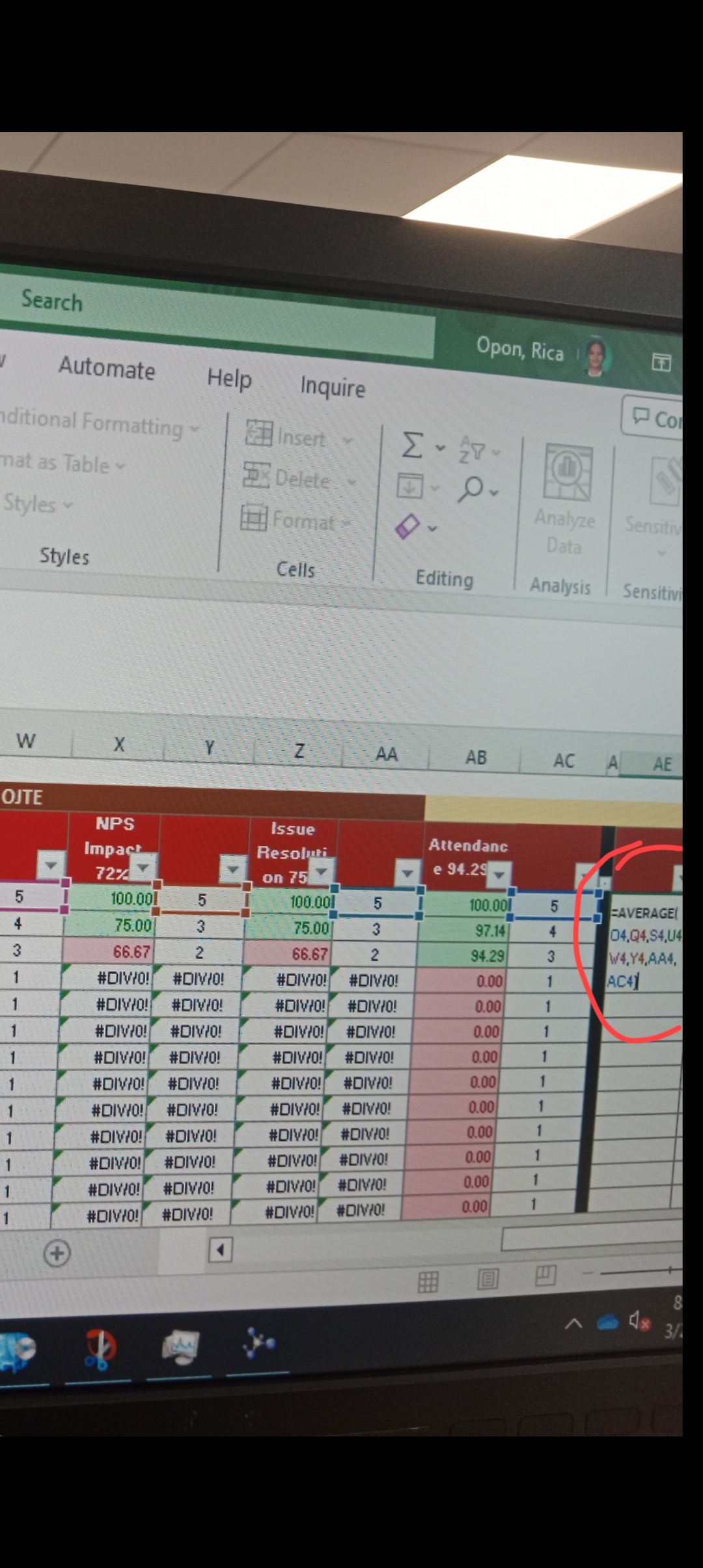 Hi. Can somebody help me with the error if getting in excel ...