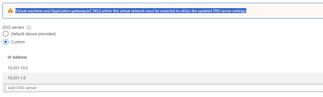 Change DNS azure - Microsoft Q&A