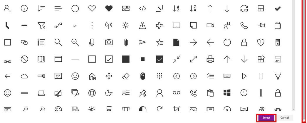 Unable to select icons for Quick Links - Microsoft Q&A
