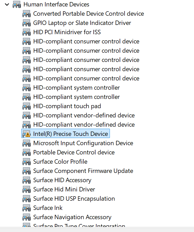 Unable to use touch screen - Microsoft Q&A