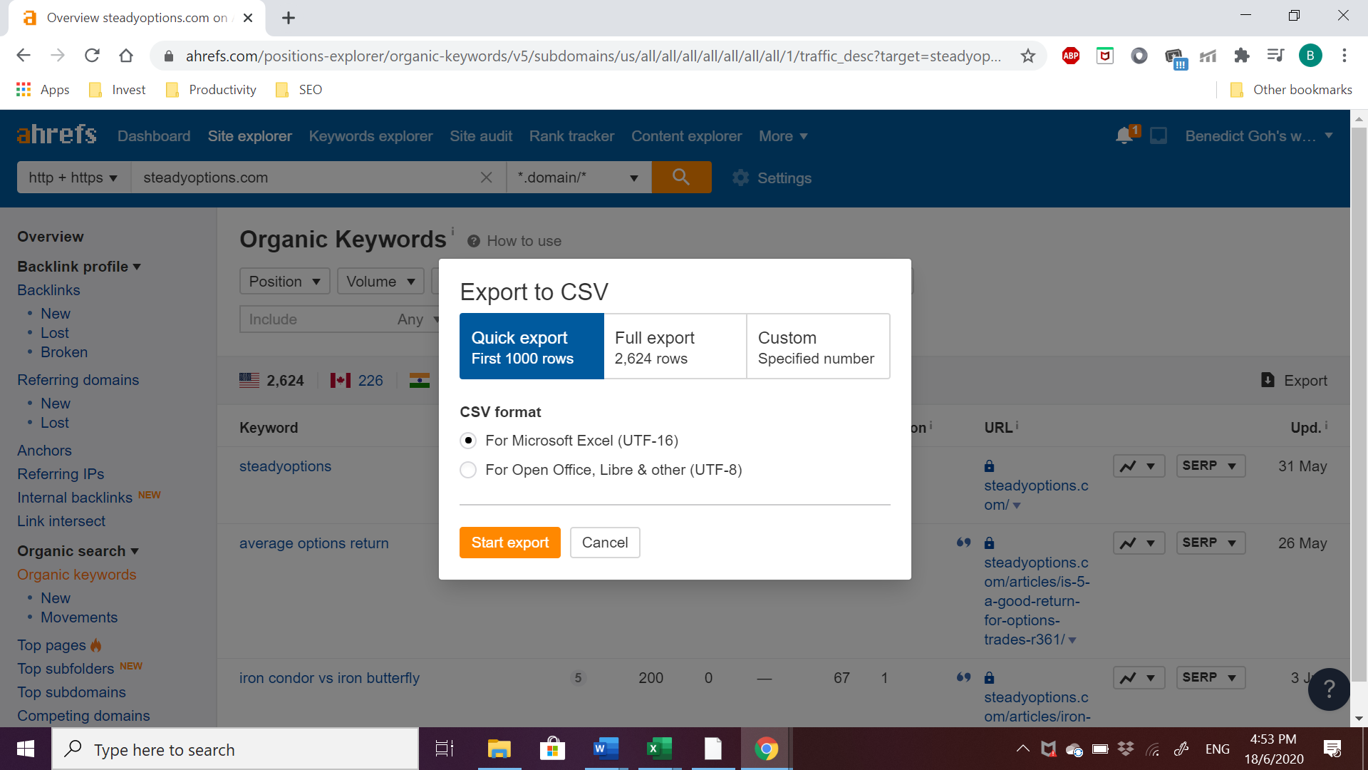 Missing data when exporting excel file from external site - Microsoft Q&A
