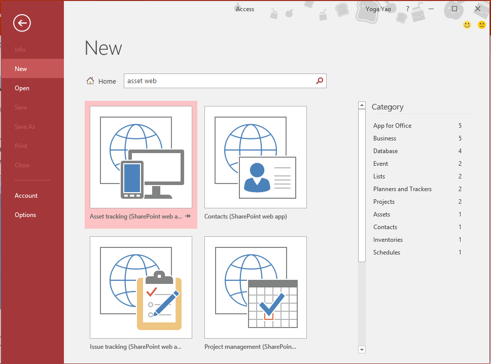 Assets Web Database template - Microsoft Q&A