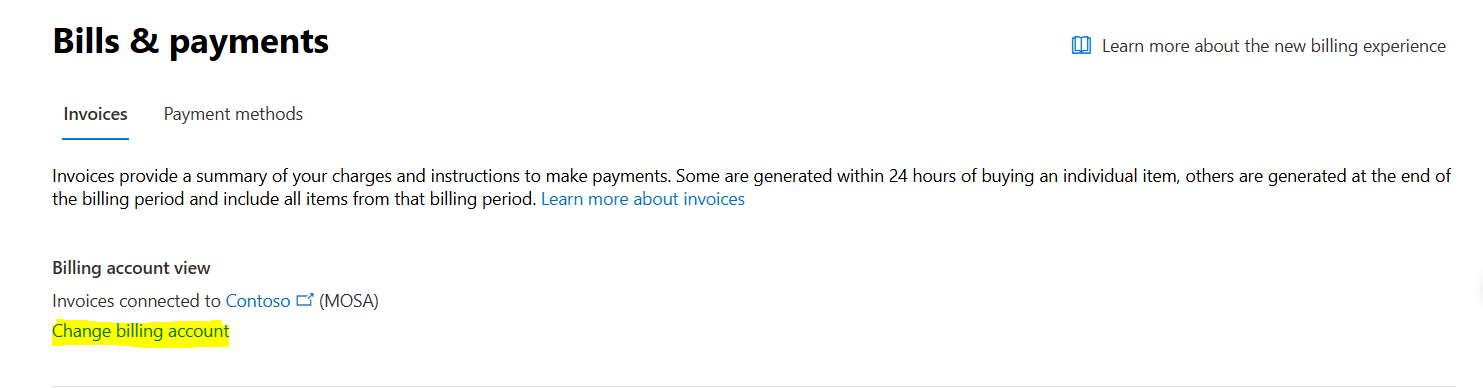 I can't access my billing history - Microsoft Q&A