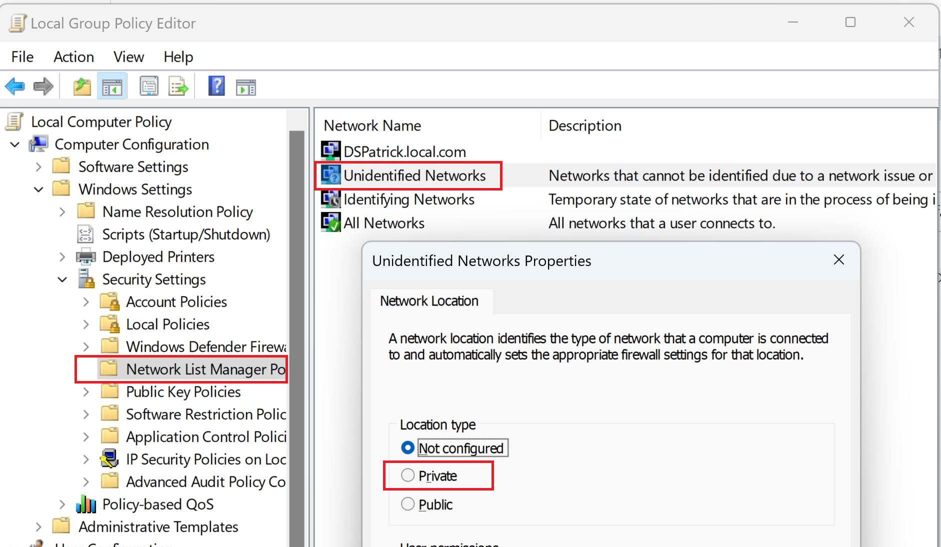 Windows 10, I have an active connection to another laptop on a direct