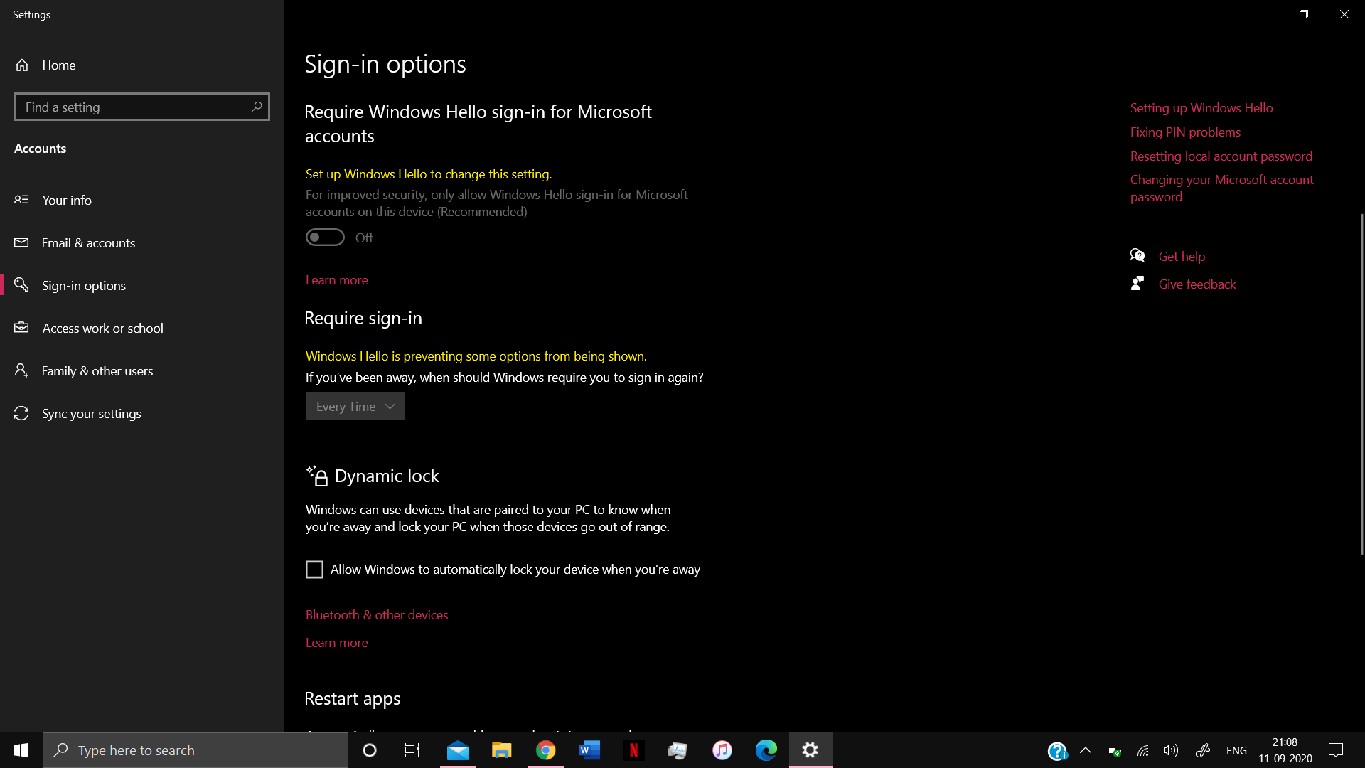 Windows Hello getting disabled - Microsoft Q&A