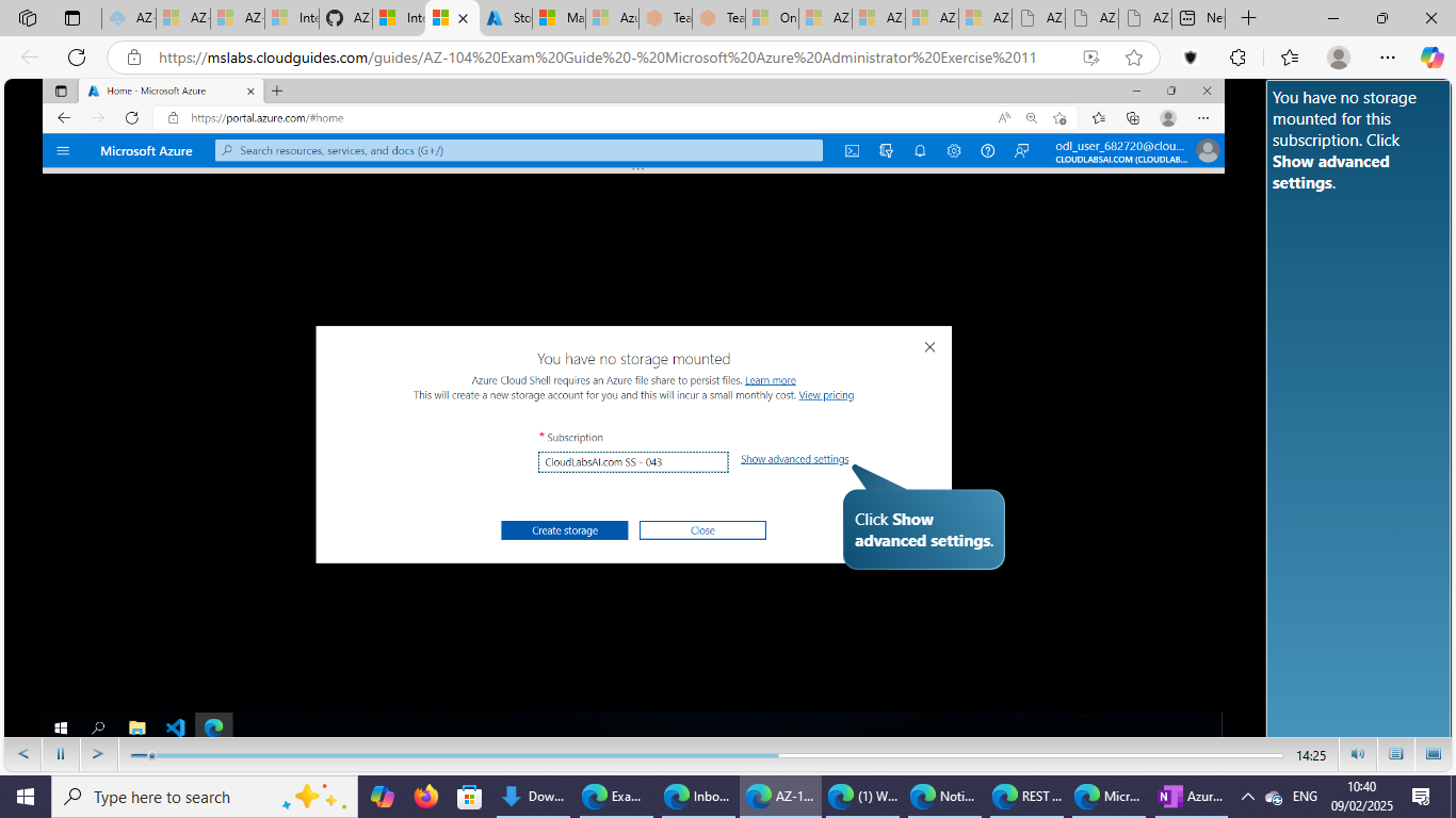 Can't see this screen in Azure portal - Microsoft Q&A