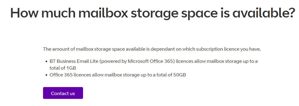 Outlook storage low - Microsoft Q&A
