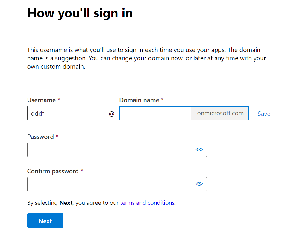 How can I create a Microsoft account if I only have a google workspace ...