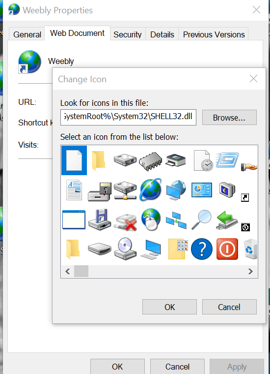 Why did my desktop icons for internet shortcuts change today ...