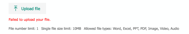 File failed to upload in Microsoft Forms - Microsoft Q&A