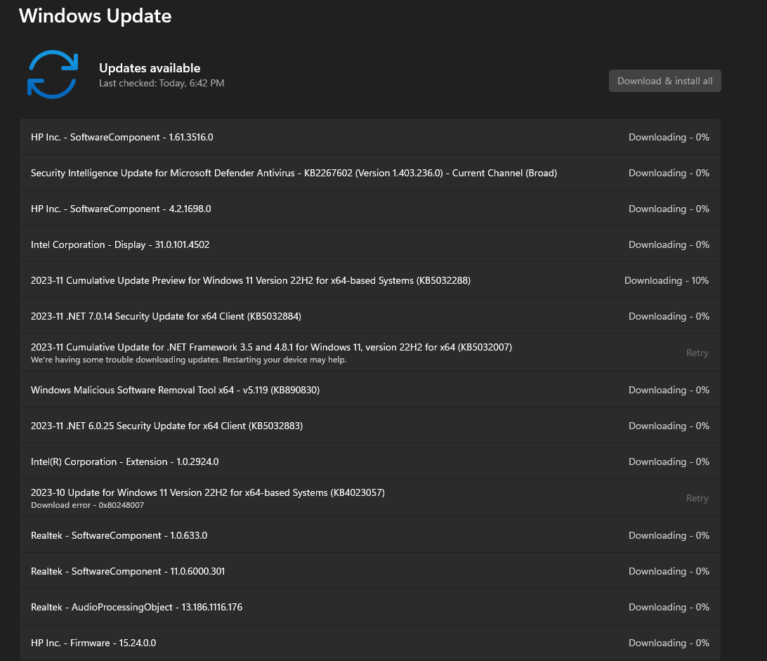 My HP Victus Laptop can't update Windows 11 anymore - Microsoft Q&A