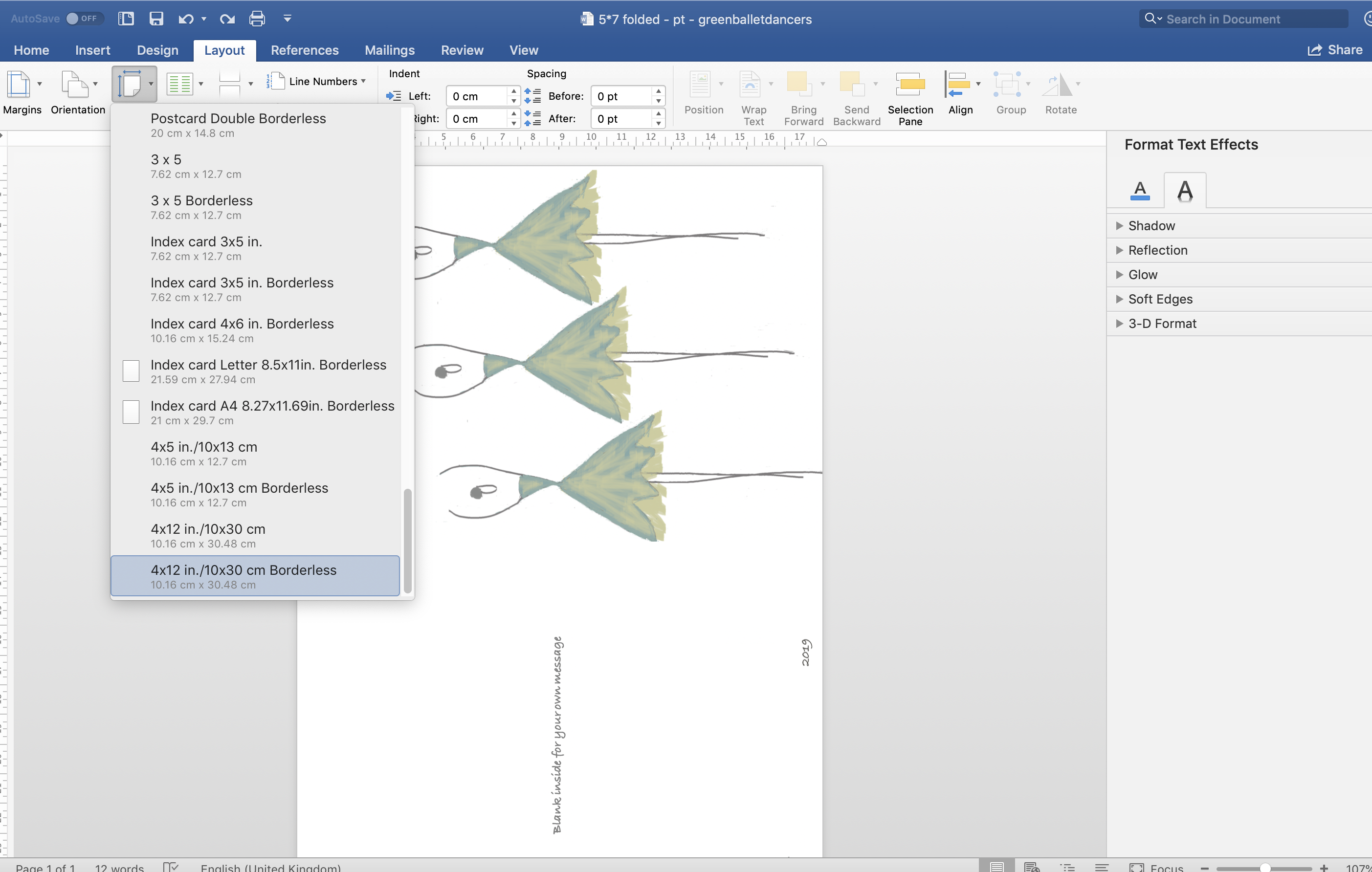 Custom paper size issue - mismatch in two Word lists - Microsoft Q&A