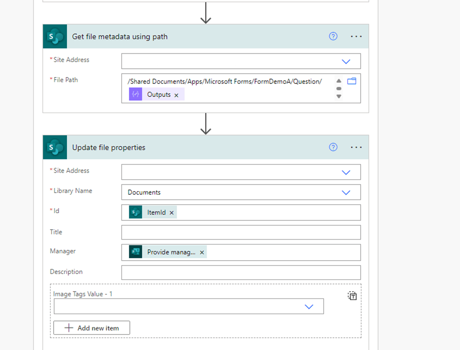 Add Form responses to Library columns - Microsoft Q&A