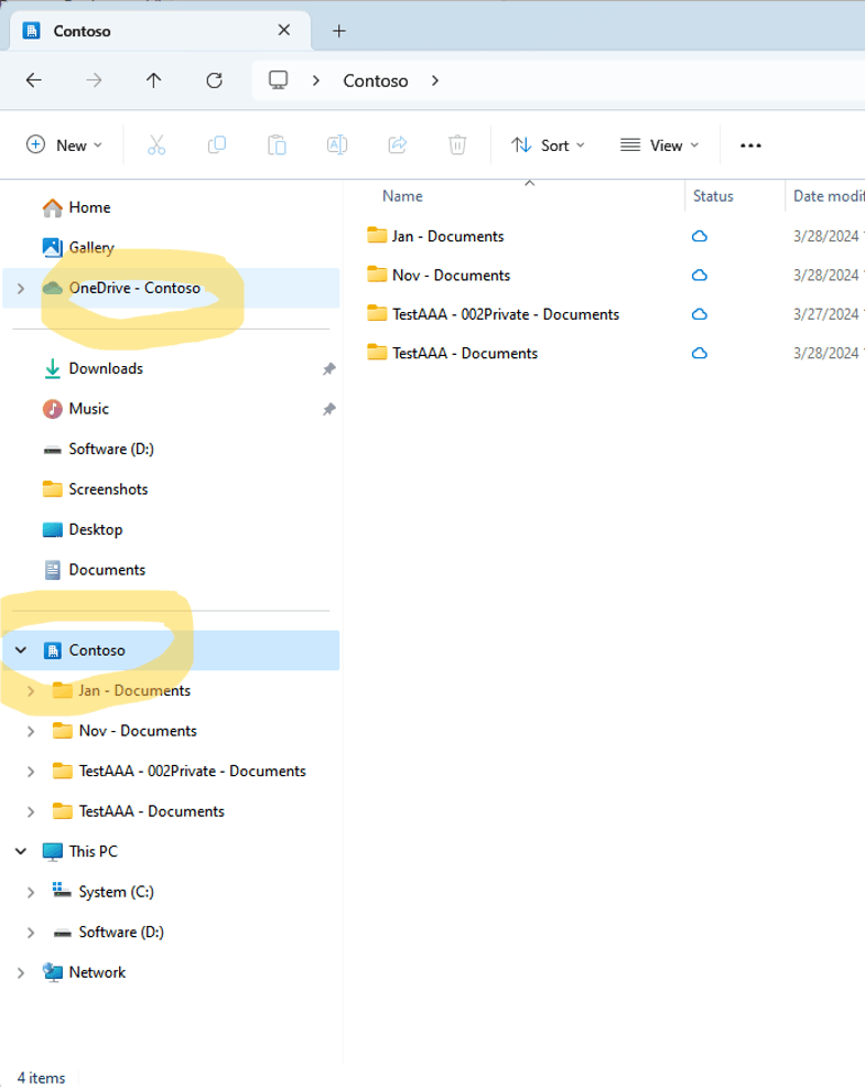 Choose different location for syncd shared folders - Microsoft Q&A