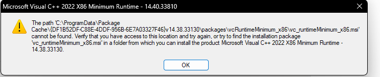 does anyone know how to fix the error when trying to install Microsoft ...
