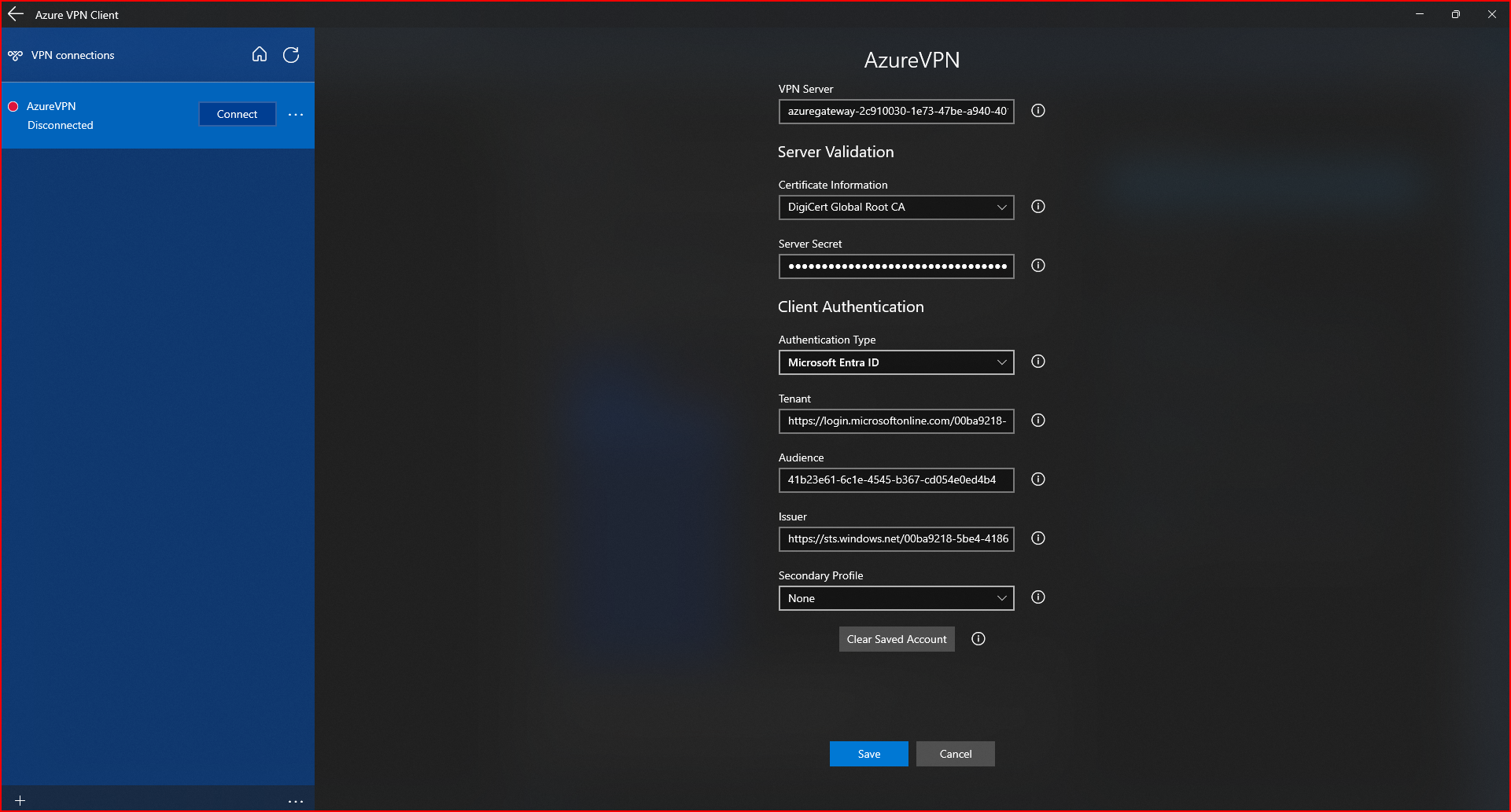 Azure VPN creating issues in Canada - Microsoft Q&A