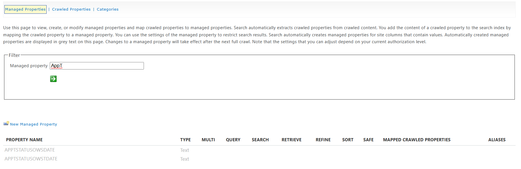 Why some site columns did not get managed properties while other for 2 ...