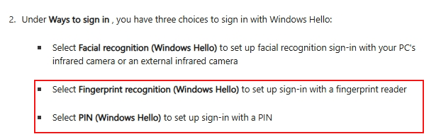 Windows Hello for confirming user identity after account selection ...