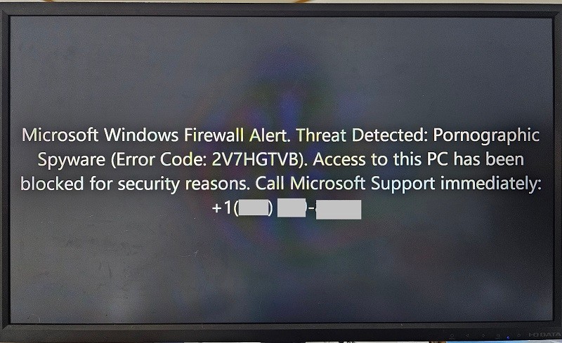 最近流行りの詐欺エラー画面（2V7HGTVB）が消えない - Microsoft Q&A