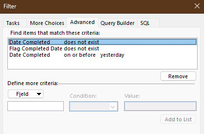 To-do lists shows completed tasks when using search function ...