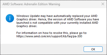 Conflito da atualização do Windows 11 com a do Driver AMD (ambos mais ...