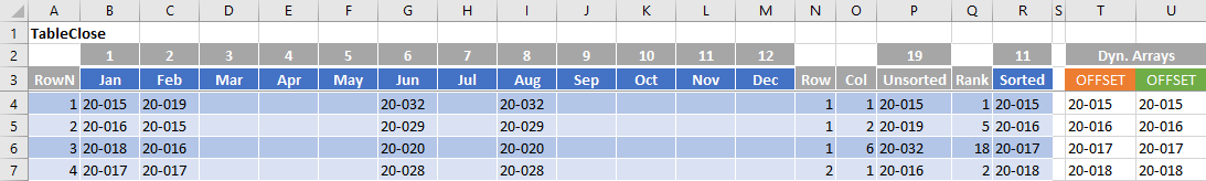 OFFSET referencing a calculated value is off by one row - Microsoft Q&A