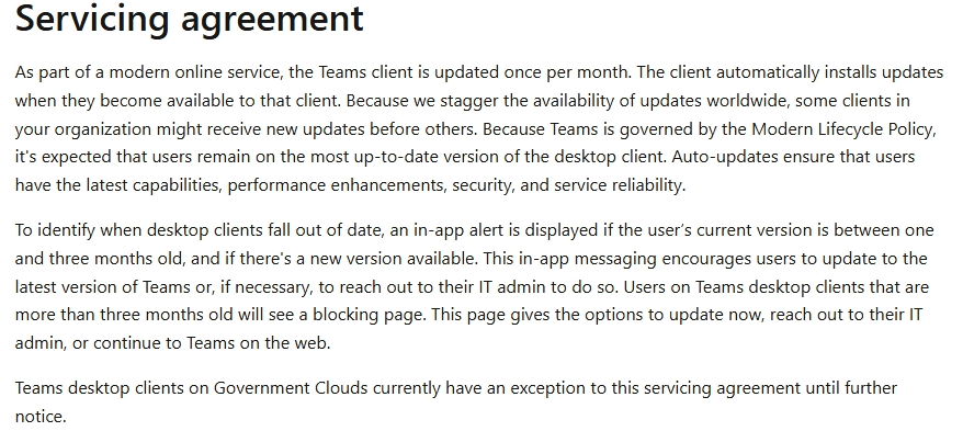 how to restrict auto updates of new MS Teams client. - Microsoft Q&A