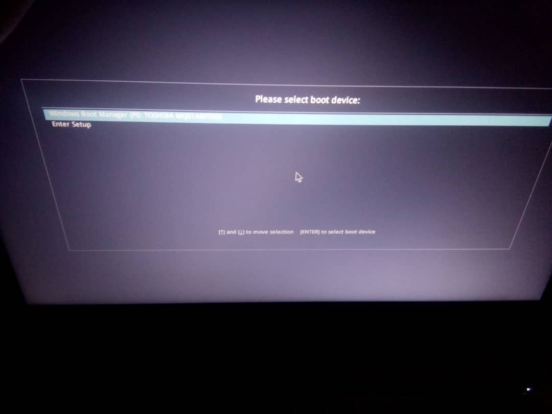 How to start pc normally without this option from appearing ...
