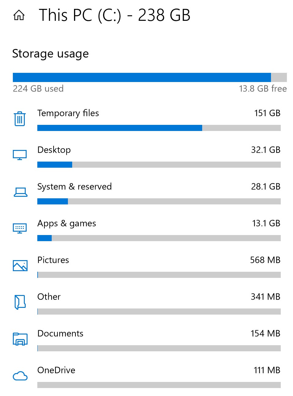 Excessive Temporary Files - Microsoft Q&A