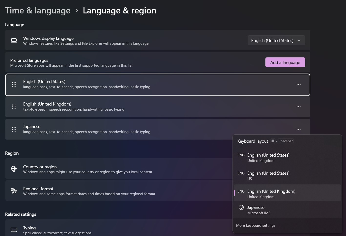 Language Stuck on Language Bar - Microsoft Q&A