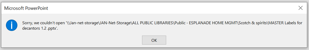Powerpoint (using Office 365 subscription) will save to my NAS cannot ...