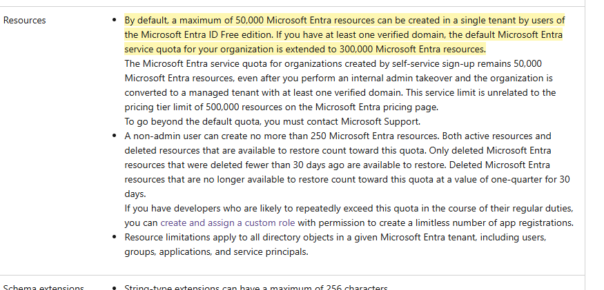 Request to extend Quota for user creation - Microsoft Q&A