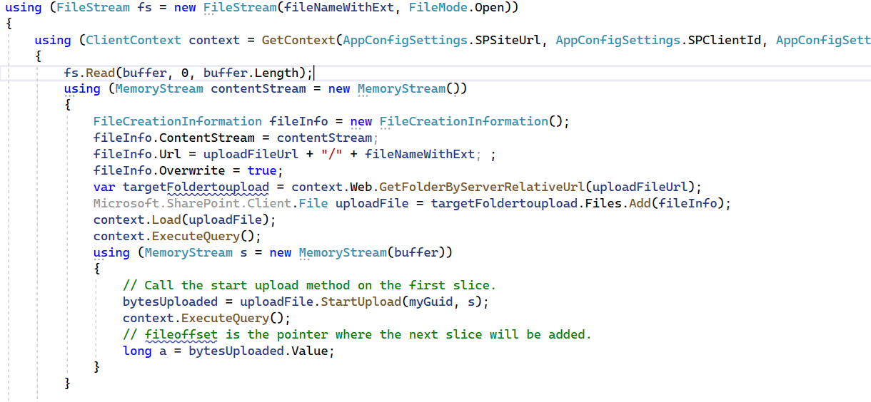 File.StartUpload - uploads empty file - Microsoft Q&A