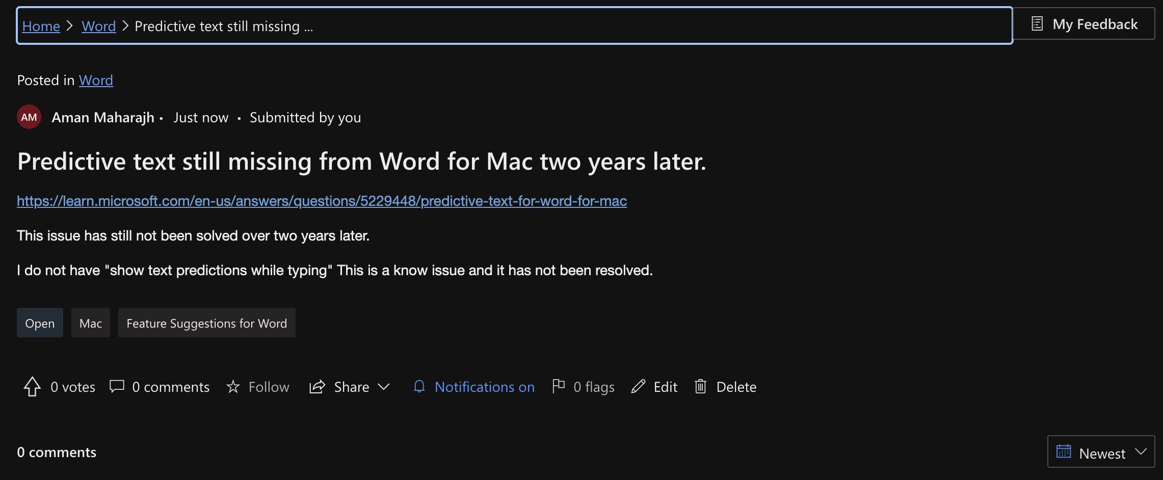 Two years since the last person posted - we are still waiting for ...
