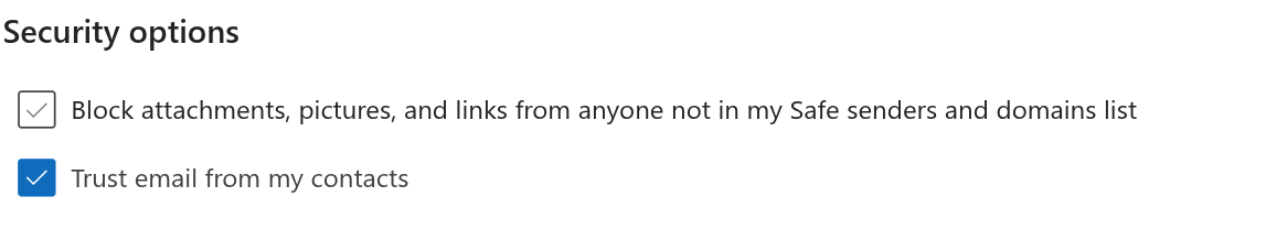 all outlook emails going to junk. Even those in my contacts - Microsoft Q&A