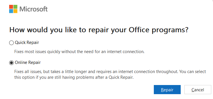 How to Repair Your Microsoft Office 365 Installation