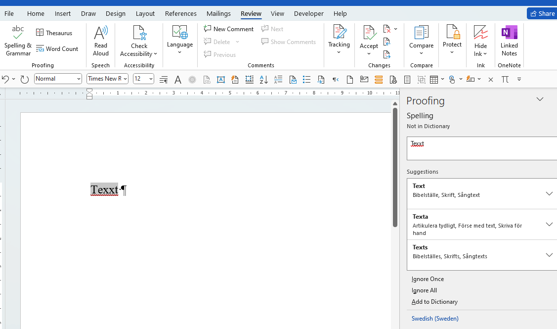 Spell check function in Word 2016 suddenly changed to open a panel on ...
