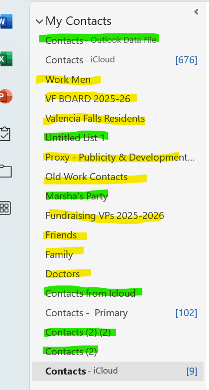 OPENED FROM OUTLOOK TASK BAR ON PC