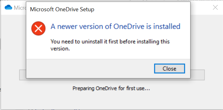 Issues uninstalling/reinstalling onedrive - Microsoft Q&A