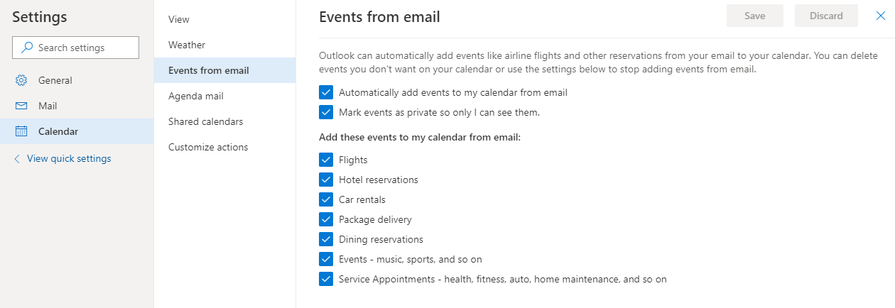 Outlook Email stopped adding events to my calendar - Microsoft Q&A