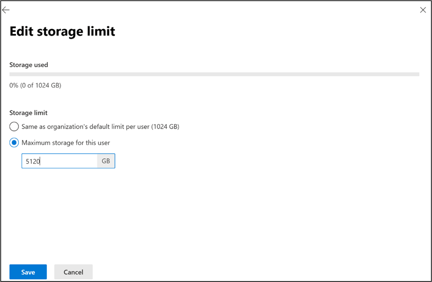 Can my company use the 1TB per user storage as a company storage ...