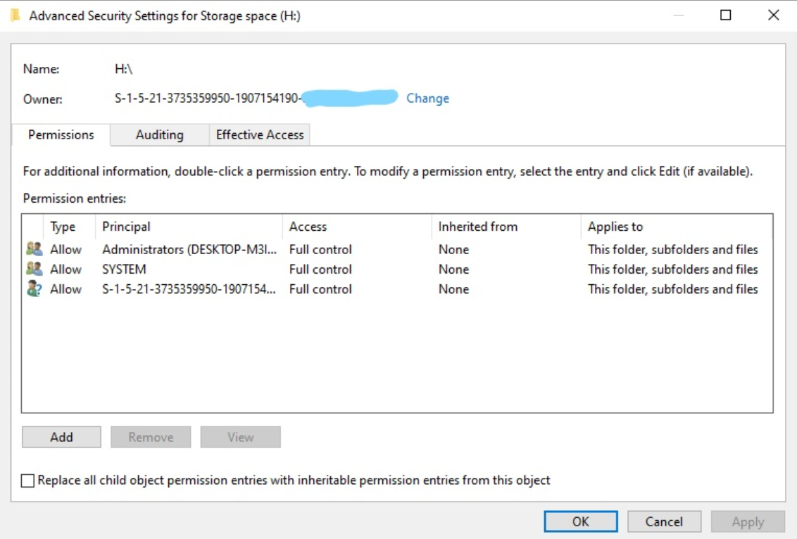 Windows 10 Clean Install still applying old account unknown (S-1-5-21 ...