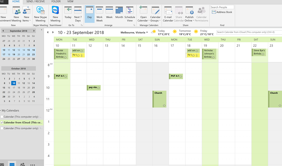 Outlook Calendar Views - Microsoft Q&A