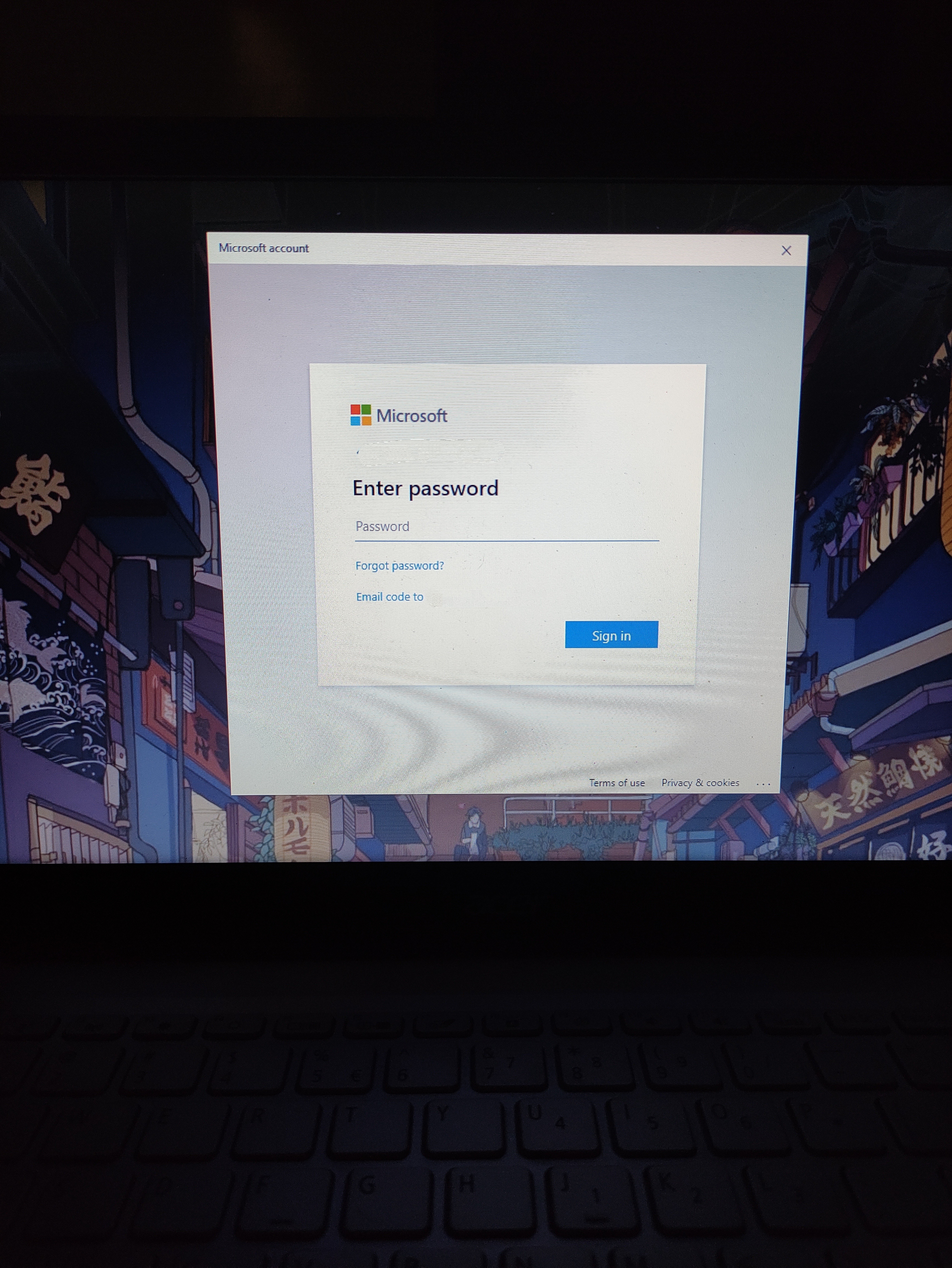 Letter not showing on microsoft account at the lock screen - Microsoft Q&A