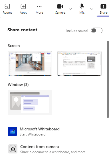 New Teams - Presenter mode missing in Share tray - Microsoft Q&A